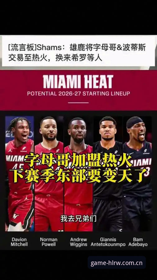 3个关键信号暗示热火重组——从字母哥转会看NBA东部变局